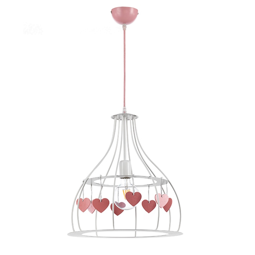 ONLI - Children's chandelier TITTA 1xE27/22W/230V pink