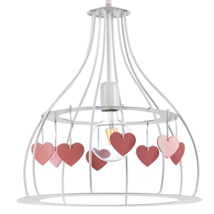 ONLI - Children's chandelier TITTA 1xE27/22W/230V pink