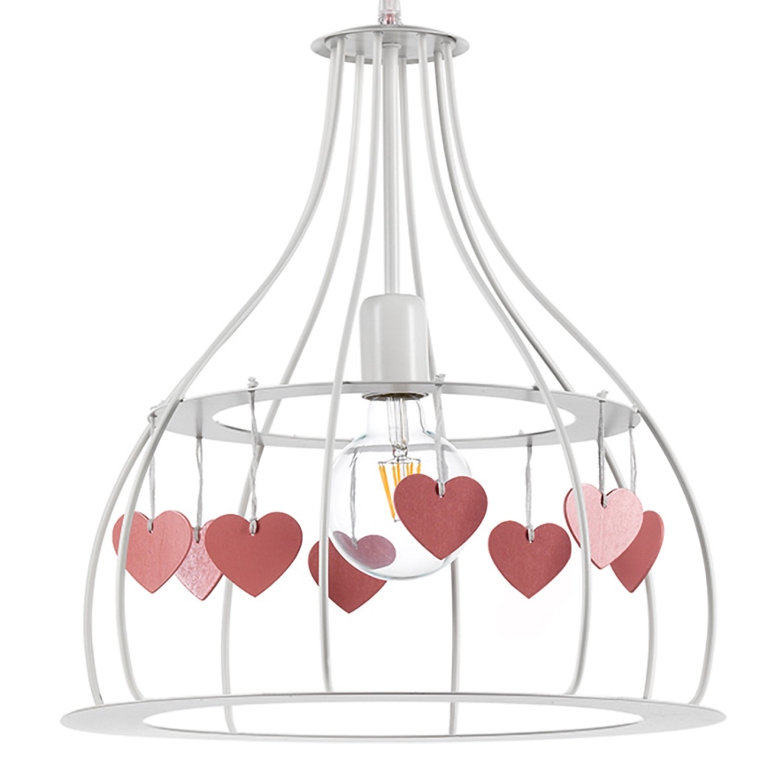 ONLI - Children's chandelier TITTA 1xE27/22W/230V pink