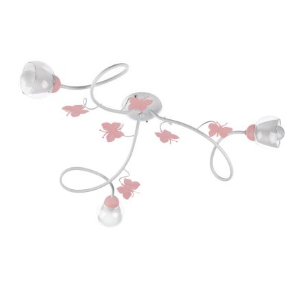 ONLI - Children's surface-mounted chandelier BUTTERFLY 3xE14/6W/230V