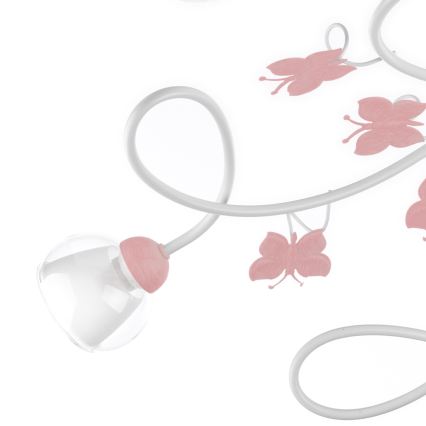 ONLI - Children's surface-mounted chandelier BUTTERFLY 5xE14/6W/230V