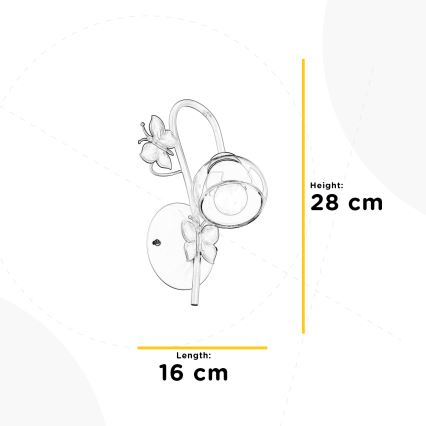 ONLI - Children's wall light BUTTERFLY 1xE14/6W/230V
