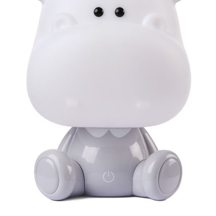 ONLI - LED Dimmable Children's Night Light PUPPIES LED/3W/230V 25 cm Hippo/Grey