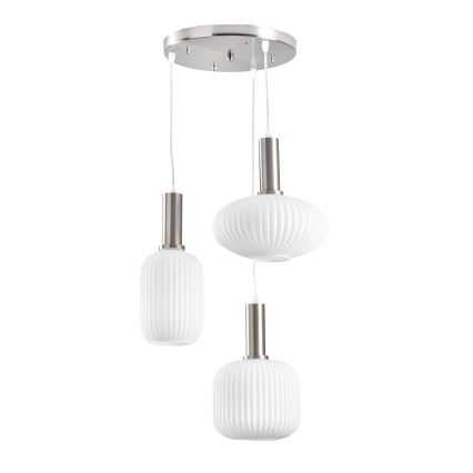 ONLI - DOROTY Cable Pendant Light 3xE27/15W/230V White/Polished Chrome