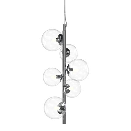 ONLI - KIMBERLY cable-hung chandelier 6×G9/6W/230V polished chrome