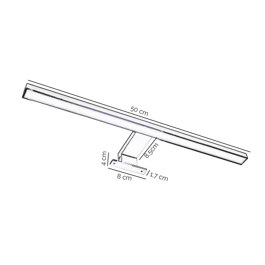 ONLI - LED Bathroom mirror lighting NEMO LED/5,5W/230V 4000K 50 cm IP44 matte chrome