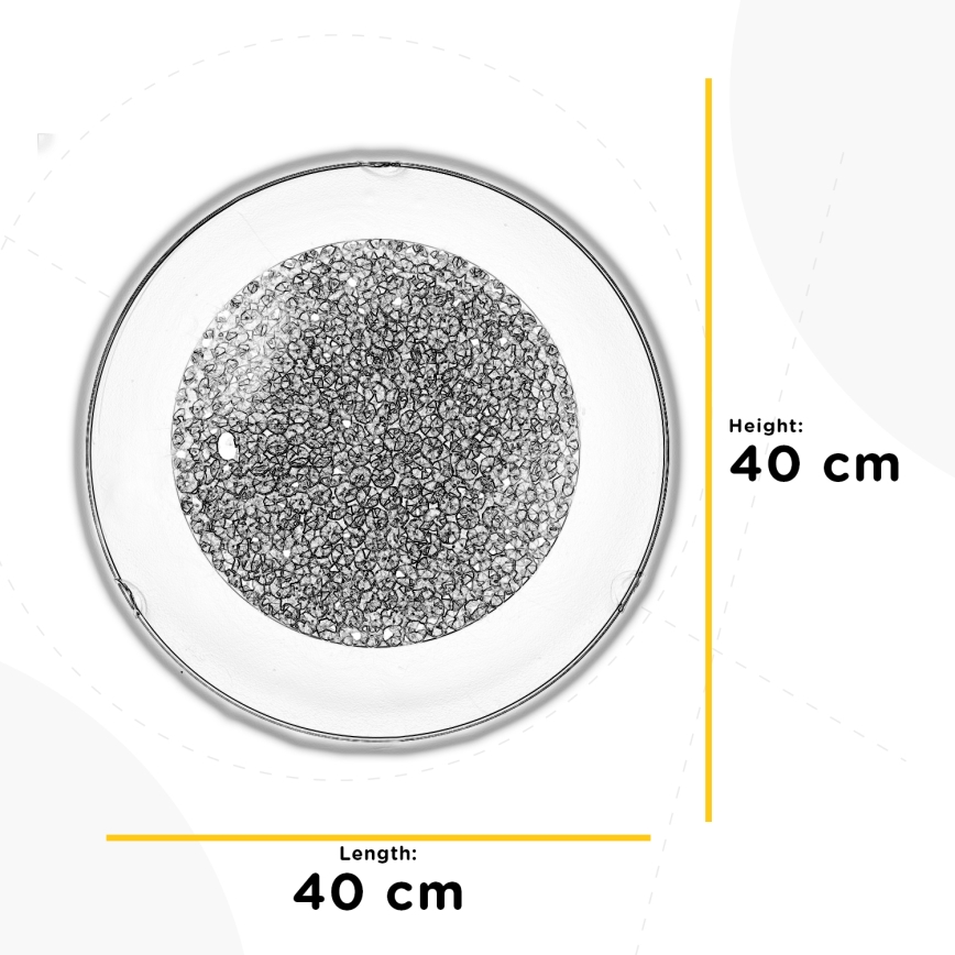 ONLI - LED Ceiling light BRILL LED/18W/230V 4000K d. 40 cm