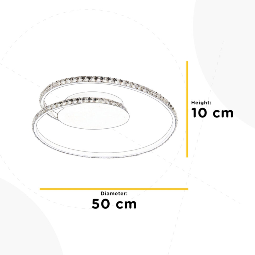 ONLI - LED Ceiling light EDEN LED/26W/230V 4500K d. 50 cm white