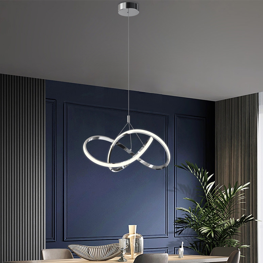 ONLI - LED Chandelier on a string LOOP LED/40W/230V 4000K shiny chrome