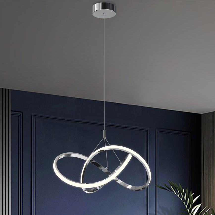 ONLI - LED Chandelier on a string LOOP LED/40W/230V 4000K shiny chrome
