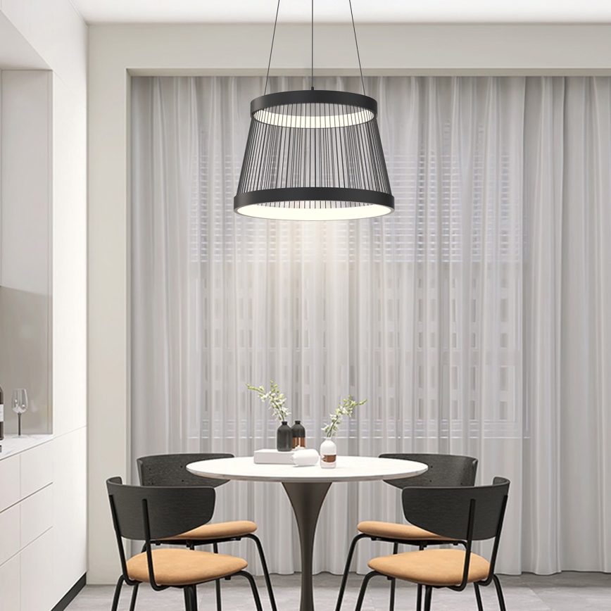ONLI - LED Chandelier on a string MATE LED/40W/230V 4000K black