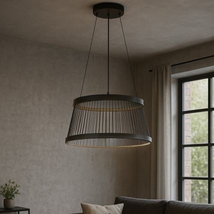 ONLI - LED Chandelier on a string MATE LED/40W/230V 4000K black