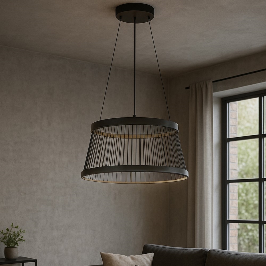 ONLI - LED Chandelier on a string MATE LED/40W/230V 4000K black
