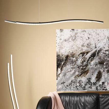 ONLI - LED Chandelier on a string ONDA LED/30W/230V 4000K black