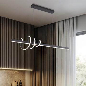 ONLI - LED Chandelier on a string SWING LED/30W/230V 4000K black