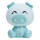 ONLI - LED Dimmable Kids' Night Light PUPPIES LED/3W/230V 19 cm Piglet/Blue