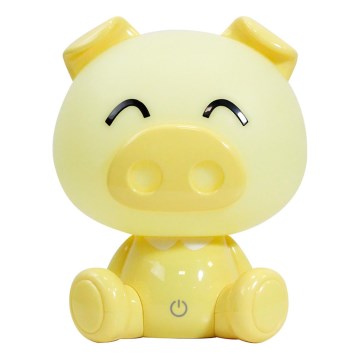 ONLI - LED Dimmable Kids' Night Light PUPPIES LED/3W/230V 19 cm Piglet/Yellow
