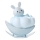 ONLI - LED Rechargeable children's night light NUVOLINA LED/2.5W/5V 300 mAh bunny/blue