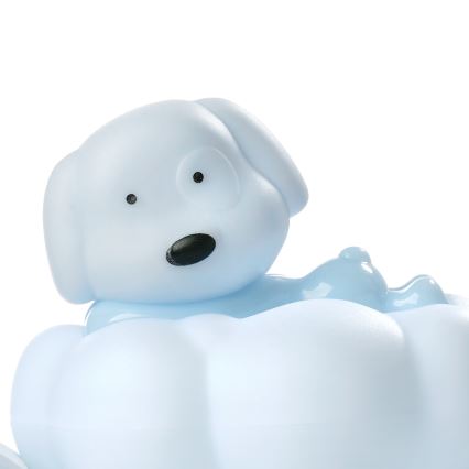 ONLI - LED Rechargeable Children's Night Light NUVOLINA LED/2.5W/5V 300 mAh Dog/Blue