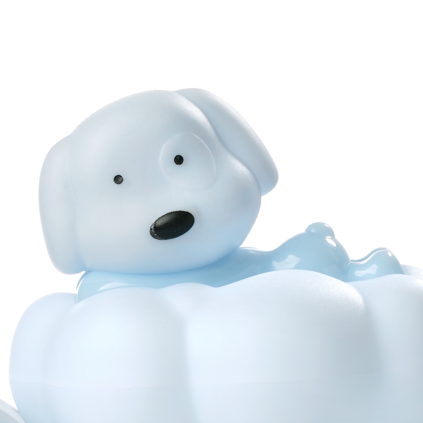 ONLI - LED Rechargeable Children's Night Light NUVOLINA LED/2.5W/5V 300 mAh Dog/Blue