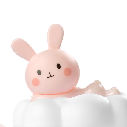 ONLI - LED Rechargeable children's night light NUVOLINA LED/2,5W/5V 300 mAh bunny/pink