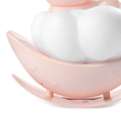 ONLI - LED Rechargeable children's night light NUVOLINA LED/2,5W/5V 300 mAh bunny/pink