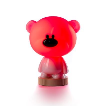 ONLI - LED RGB Children's night small lamp PUPPIES LED/3W/USB teddy bear 30 cm