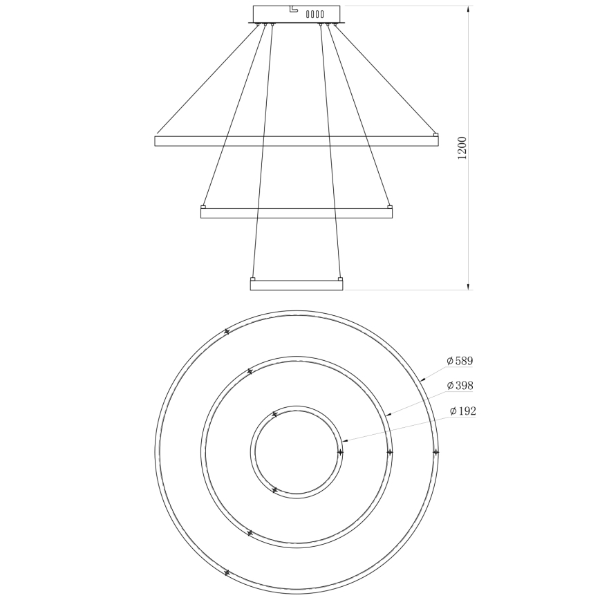 ONLI - NOELIA LED Cable Pendant Lamp LED/40W/230V Gold