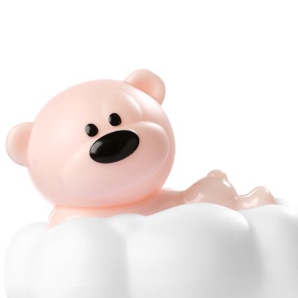 ONLI - Rechargeable LED Kids' Night Light NUVOLINA LED/2.5W/5V 300 mAh bear/pink