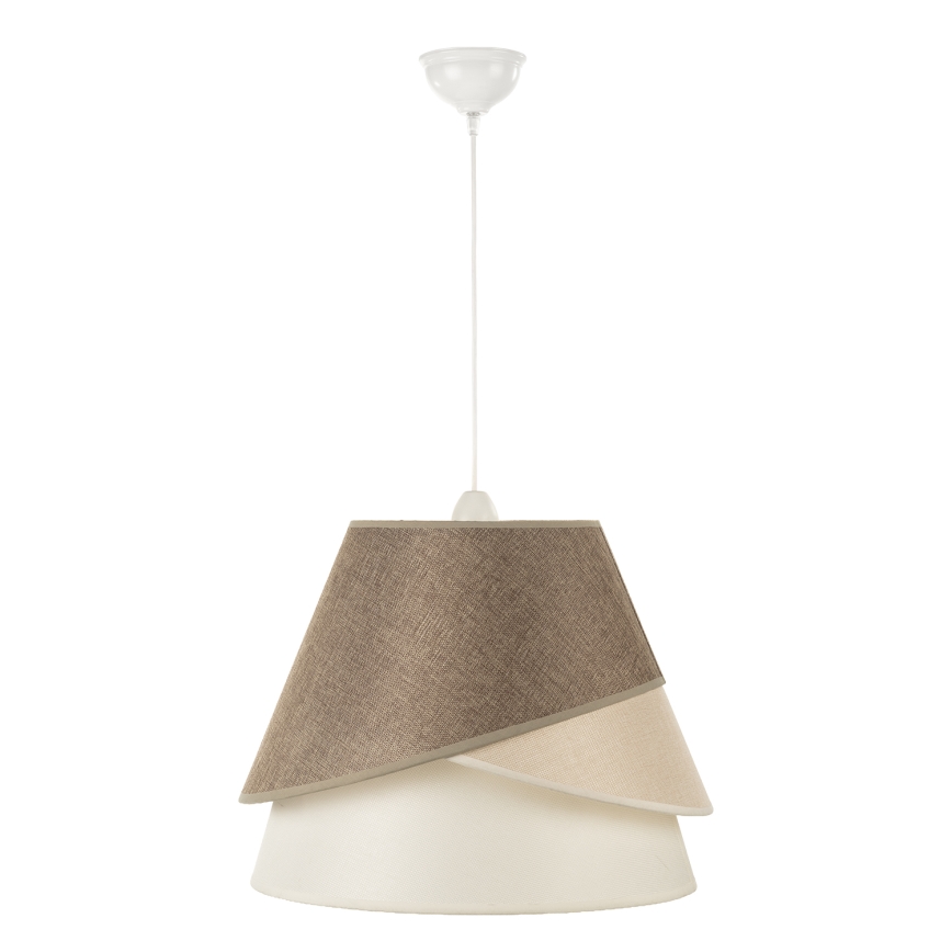 ONLI - POLLON corded pendant light 1xE27/15W/230V brown/cream/beige