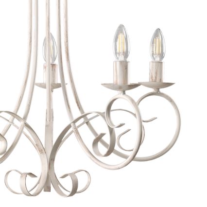 ONLI - POMPEI chain-hung chandelier 5xE14/6W/230V cream