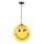 ONLI - SMILEY Children's pendant light with cord, 1xE27/15W/230V, yellow
