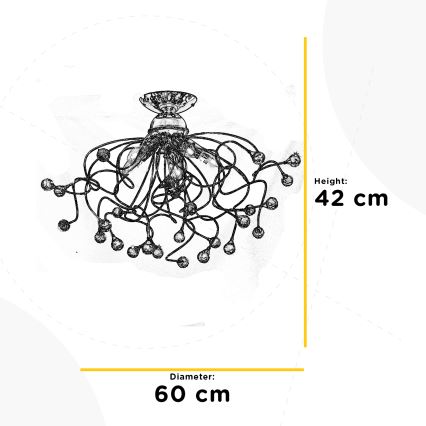 ONLI - Surface-mounted chandelier TRILLY 5xE14/6W/230V