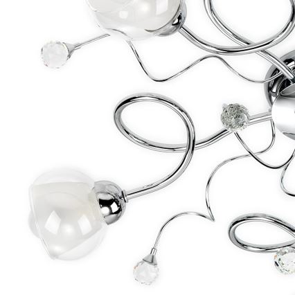 ONLI - Surface-mounted chandelier WENDY 5xE14/6W/230V shiny chrome