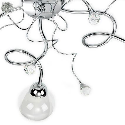 ONLI - Surface-mounted chandelier WENDY 5xE14/6W/230V shiny chrome