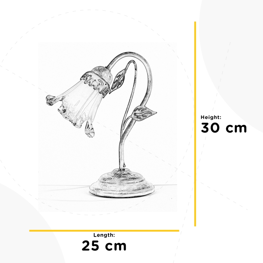 ONLI - Table lamp LANCIA 1xE14/6W/230V 30 cm