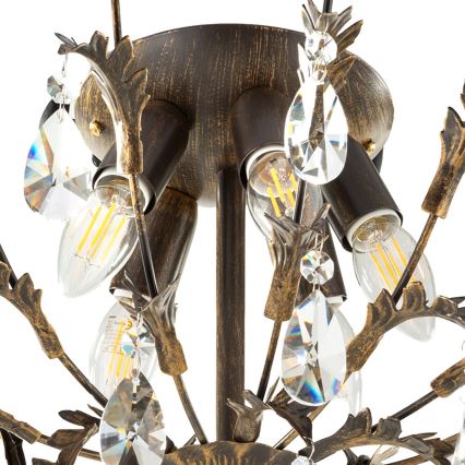 ONLI - TERESA Ceiling Light 5xE14/6W/230V, Bronze