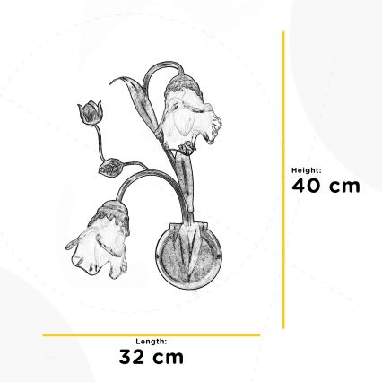 ONLI - Wall light ARIANNA 2xE14/6W/230V
