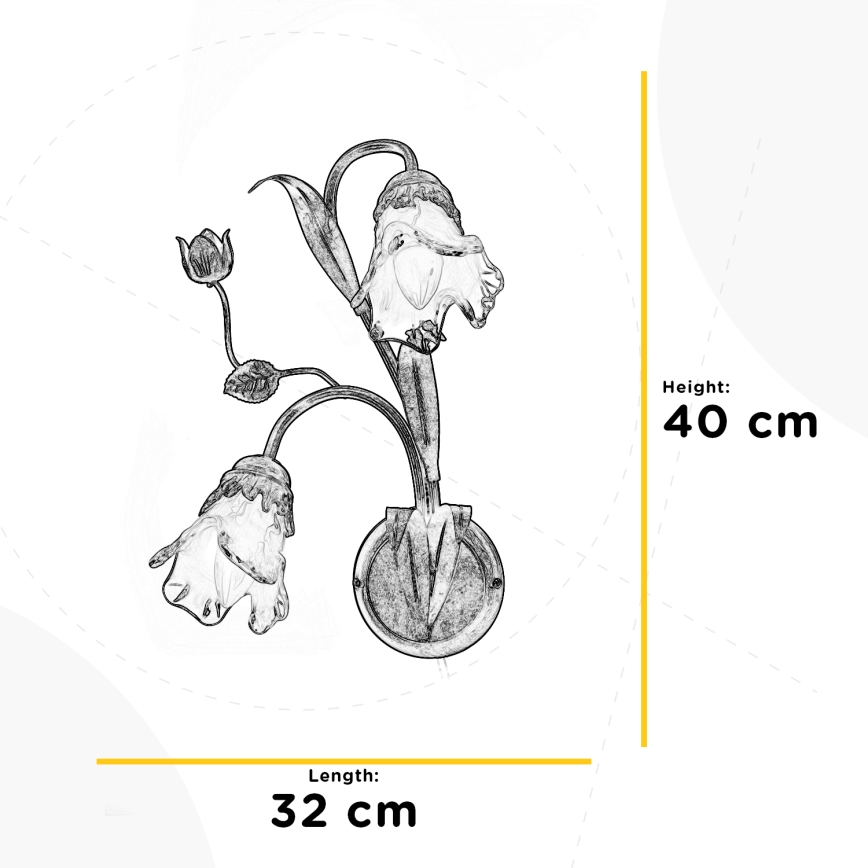 ONLI - Wall light ARIANNA 2xE14/6W/230V