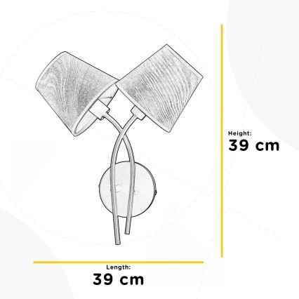 ONLI - Wall light ASIA 2xE14/6W/230V