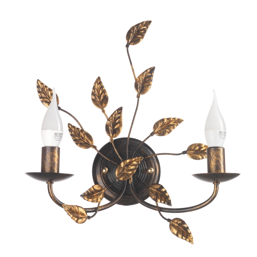 ONLI - Wall light COLLANA 1xE14/6W/230V bronze/gold