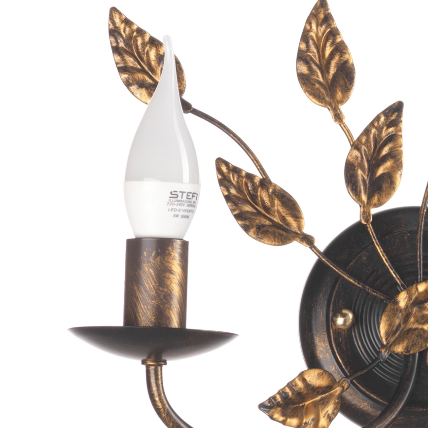 ONLI - Wall light COLLANA 1xE14/6W/230V bronze/gold