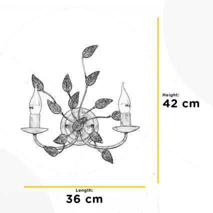 ONLI - Wall light COLLANA 1xE14/6W/230V white/gold