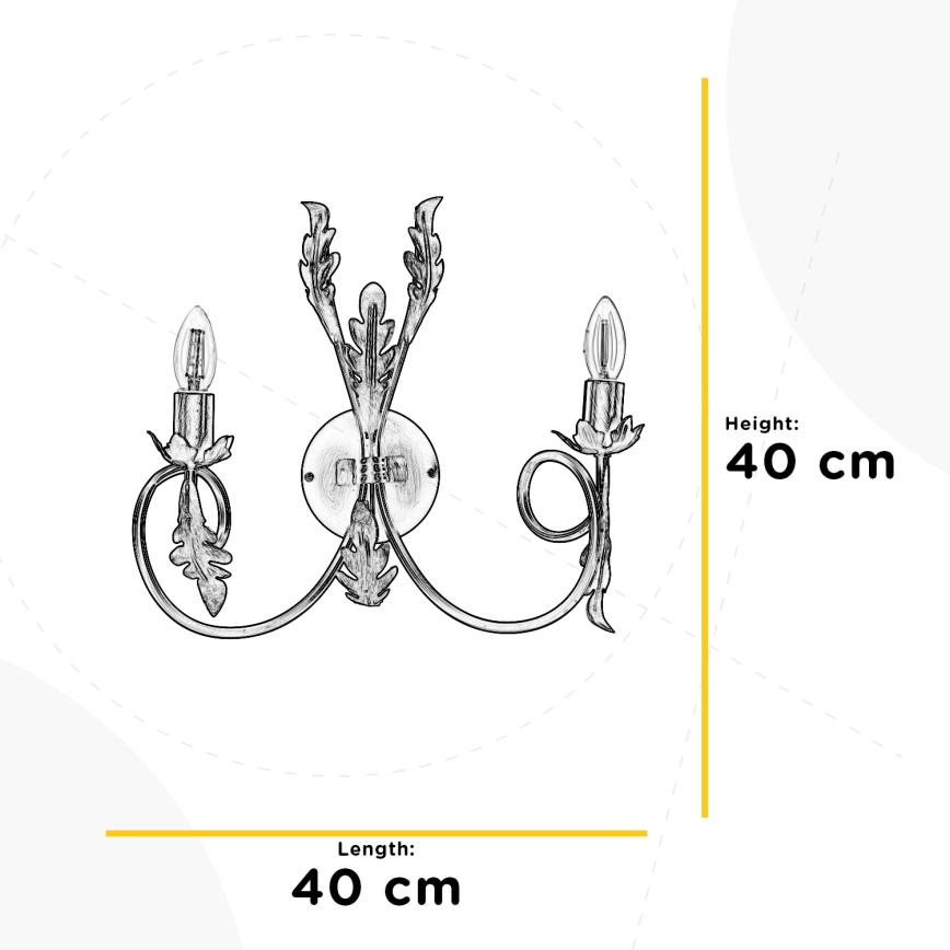 ONLI - Wall light GRETEL 2xE14/6W/230V