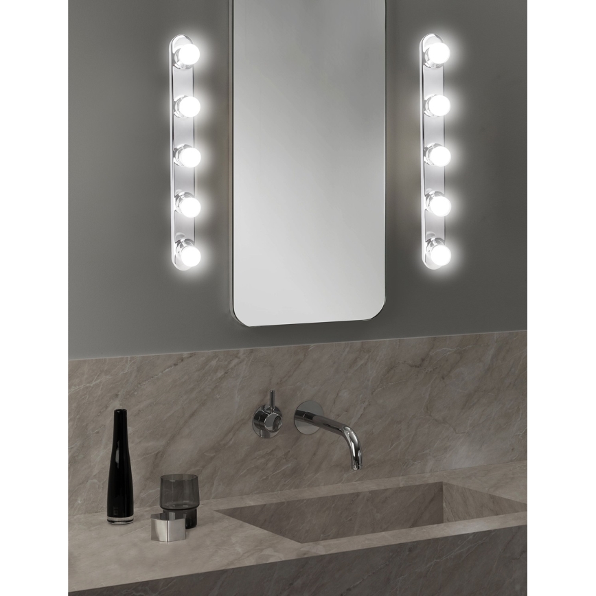 ONLI - Wall light HOLLYWOOD 5xE14/6W/230V shiny chrome
