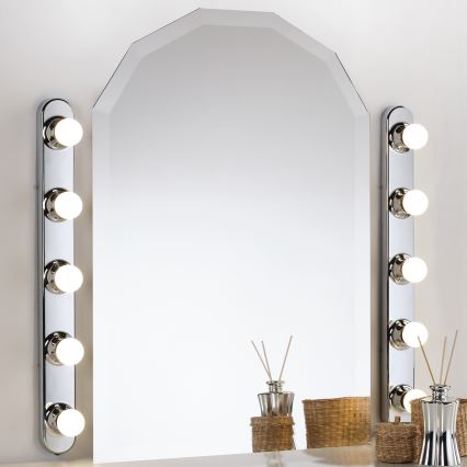 ONLI - Wall light HOLLYWOOD 5xE14/6W/230V shiny chrome