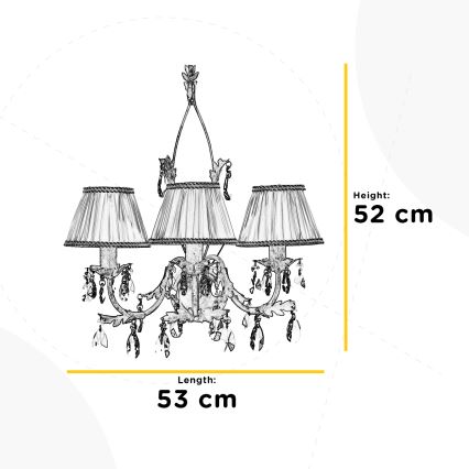 ONLI - Wall light KAREN 3xE14/6W/230V bronze