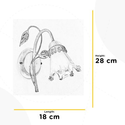 ONLI - Wall light LANCIA 1xE14/6W/230V
