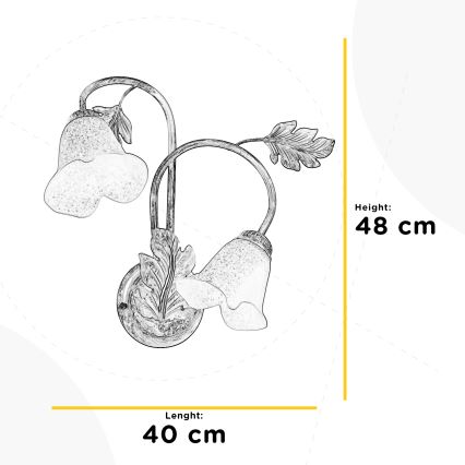 ONLI - Wall light MARILENA 2xE14/6W/230V
