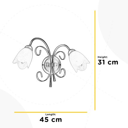 ONLI - Wall light ODINO 2xE14/6W/230V